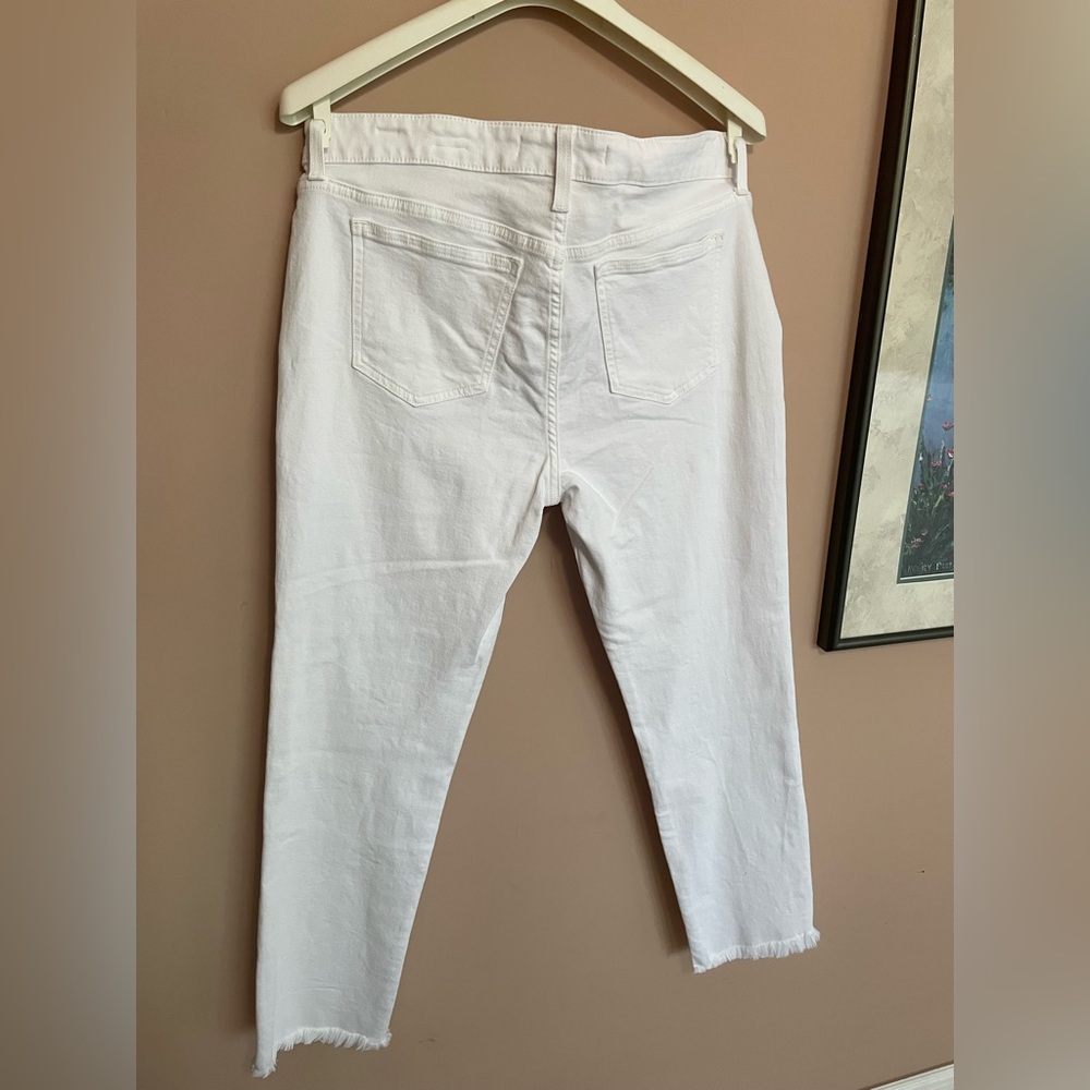 Joe's Jeans The Lara Mid Rise Cigarette Ankle White Denim Classic (p032) - Picture 6 of 6